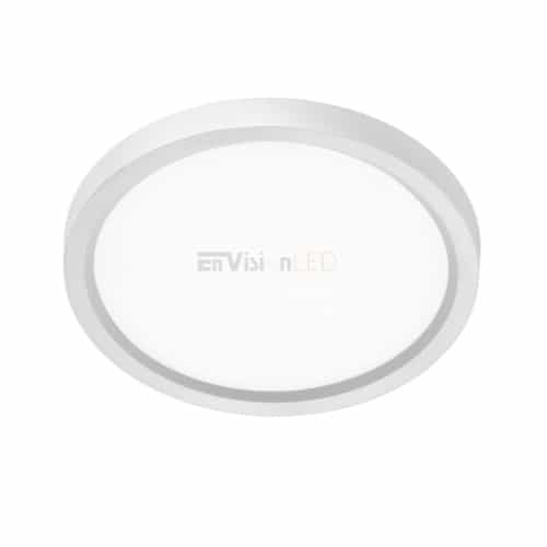 EnVision 12-in 22W LED Slimline Disk Light, Round, 1450 lm, 120V, 4000K, White