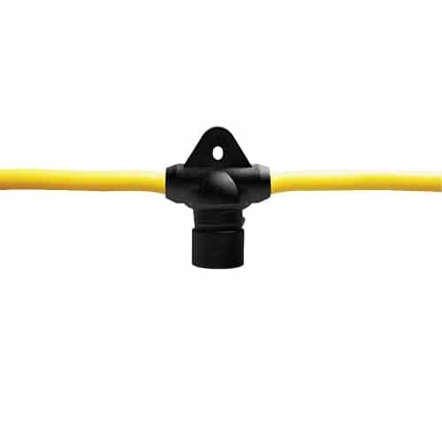 Ericson 100-ft 150W String Light, Blunt Cord, 12/3 SEOW, 120V, Yellow