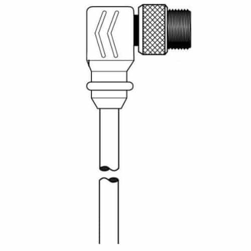 Ericson 6-ft MiniSync, M9, Single End, 12-poles, 16 AWG