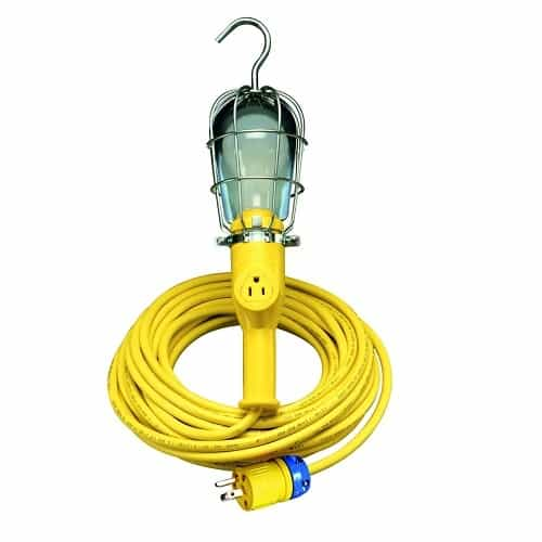 Ericson 25-ft 100W 9 Handlamp, 5-15P, SOW, 16/3, 120V, 104 Guard