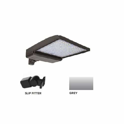 ESL Vision 320W LED Shoebox Area Light w/ Slip Fitter Mount, 480V, 0-10V Dim, 43894 lm, 3000K, Grey