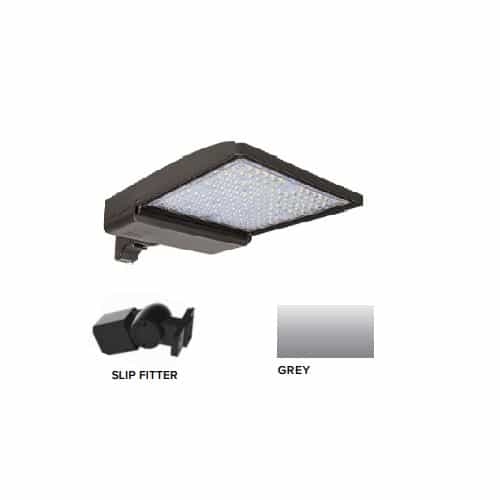 ESL Vision 320W LED Shoebox Area Light w/ Slip Fitter Mount, 480V, 0-10V Dim, 46260 lm, 4000K, Grey