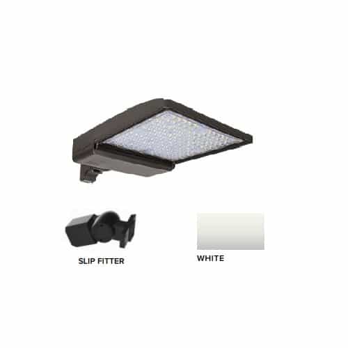 ESL Vision 320W LED Shoebox Area Light w/ Slip Fitter Mount, 480V, 0-10V Dim, 46260 lm, 4000K, White