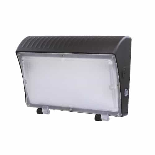 ESL Vision 70/85/100W Wall Pack w/ Photocell, 120V-277V, Selectable CCT, BRZ