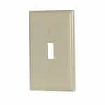 1-Gang Thermoset Mid-Size Toggle Switch Wallplate, Ivory