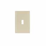 Eaton Wiring 1-Gang Thermoset Toggle Switch Wall Plate, Oversize, Almond