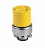 15 Amp Connector, Armored, Vinyl, Yellow