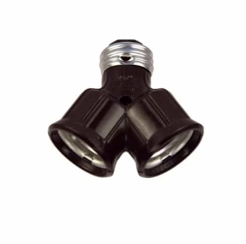 Eaton Wiring 660W Lamp Holder, Polarized, Socket Adapter, Brown