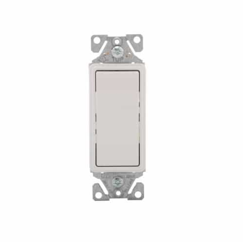 Eaton Wiring 15 Amp Rocker Switch, Auto-grounded, Single-Phase, Ivory