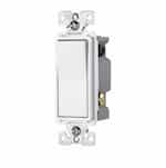 Eaton Wiring 15 Amp 4-Way Rocker Switch, Commercial Grade, White