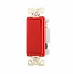 Eaton Wiring 20 Amp Single Pole Rocker Switch, Commercial Grade, Red