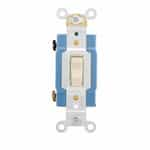 Eaton Wiring 15 Amp Toggle Switch, Double-Pole, Industrial, Ivory