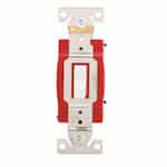 20 Amp Toggle Switch, 3-Way, Industrial, White