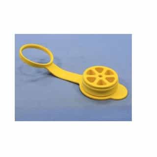 Replacement Closure Cap for Watertight Connector, Yellow
