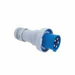 Eaton Wiring 100 Amp Pin and Sleeve Plug, 3-Pole, 4-Wire, 250V, Blue