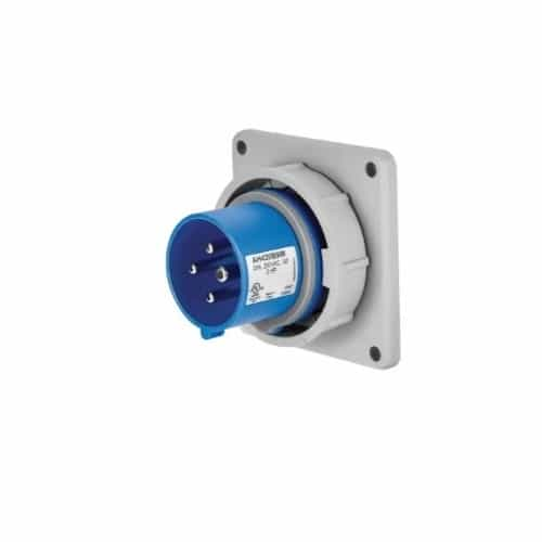 Eaton Wiring 16A/20A Pin & Sleeve Inlet, 3-Pole, 4-Wire, 200V-250V, Blue