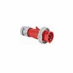 Eaton Wiring 30A/32A Pin & Sleeve Plug, 3-Pole, 4-Wire, 380V-415V, Red