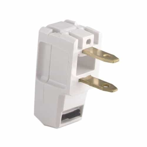 Eaton Wiring 15 Amp Electrical Plug, Polarized, Two-Pole, 2-Wire, 125V, White