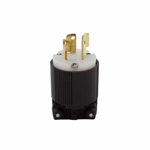 Eaton Wiring 15 Amp Locking Plug, NEMA L6-15, 250V, Black/White