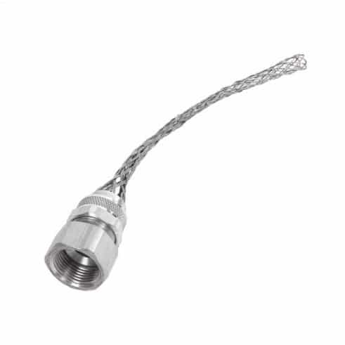 Eaton Wiring Strain Relief Cord Grip, 3/4" fitting, .63-.75",Straight, Aluminum Body