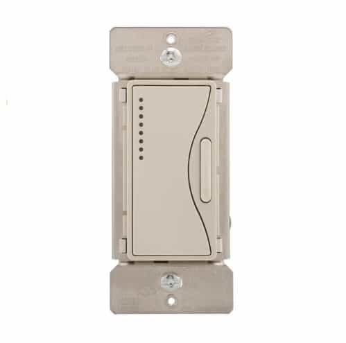 Eaton Wiring 3-Way Z-Wave Dimmer w/ LED Light Display, Multi-Location, Desert Sand