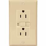 Eaton Wiring 15 Amp Duplex GFCI NAFTA-Compliant Receptacle Outlet, Ivory