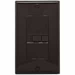 20 Amp Blank Face GFCI Receptacle Outlet, Brown
