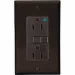 Eaton Wiring 15 Amp Hospital Grade GFCI NAFTA-Compliant Receptacle Outlet, Brown