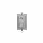 Eaton Wiring Color Change Faceplate for Toggle AL Series Dimmer, Gray