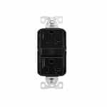 Eaton Wiring 20A TR Slim Self-Test GFCI Receptacle Outlet, B&S, 125V, Black