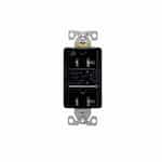 Eaton Wiring 20 Amp Surge Protection Receptacle w/Alarm & LED Indicators, Commercial Grade, Black