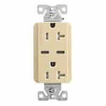 15 Amp Combination USB-C Charger w/ TR Duplex Receptacle, Ivory