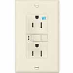 Eaton Wiring 15 Amp Tamper & Weather Resistant GFCI NAFTA-Compliant Outlet, Light Almond