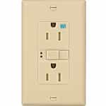 Eaton Wiring 15 Amp Tamper & Weather Resistant GFCI Receptacle Outlet, Ivory