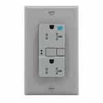 20 Amp Tamper & Weather Resistant GFCI Receptacle Outlet, Gray
