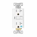 Eaton Wiring 20A TR WR GFCI SelfTest Duplex Receptacle, 2-Pole, 3-Wire, 125V, White