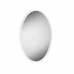 26W Edge-lit Oval Mirror, 771lm, 120V, Selectable CCT