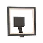 13W Square Outdoor Wall Mount, 750 lm, 100V-277V, 3000K, Gray
