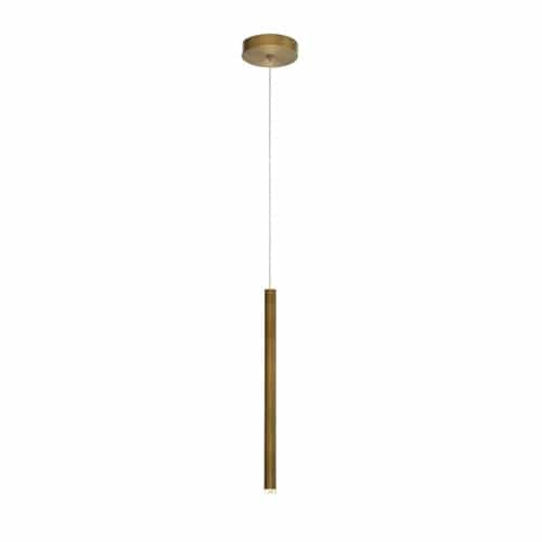 Eurofase 16-in 3W Navada Pendant, 150 lm, 120V, 3000K, Brass