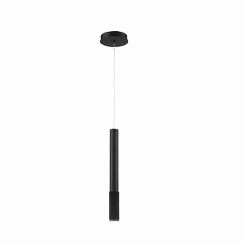 Eurofase 2-in 4.3W LED Round Pendant, 125 lm, 120V, 3000K, Black