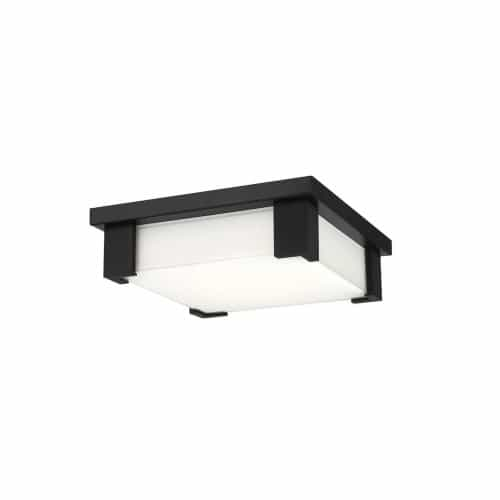 Eurofase 12-in 25W LED Flush Mount, Dim, 1200 lm, 120V, 3000K, Black