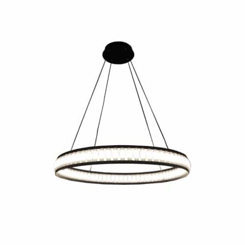 Eurofase 30-in 60W Forster LED Chandelier, 3600 lm, 120V, 3000K, Black