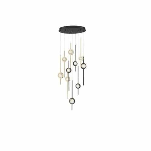 Eurofase 24-in 57W LED Chandelier, Dim, 120V, 2300 lm, 3000K, Mixed