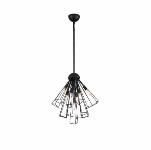 Eurofase 20-in 280W Dendelio Pendant, 7-Light, E12, 120V, Black