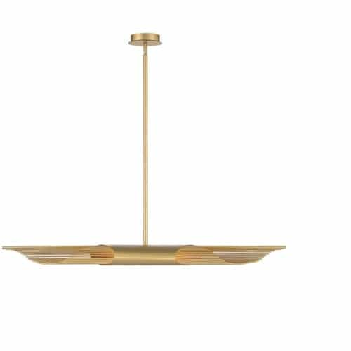 Eurofase 49-in 12W LED Chandelier, Dim, 120V, 260 lm, 3000K, Gold