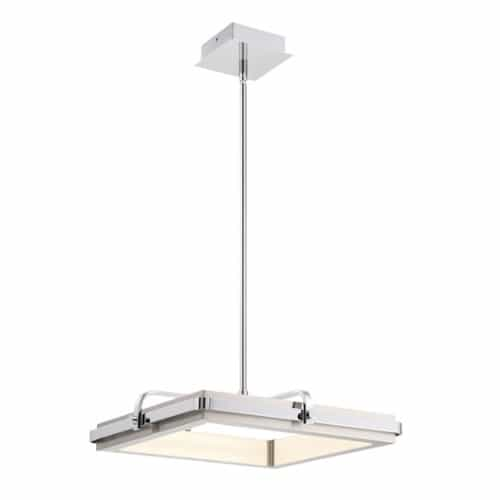 Eurofase 18-in 35W LED Chandelier, Dim, 120V, 950 lm, 3000K, Chrome