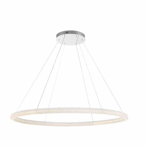 Eurofase 60-in 119W LED Chandelier, Dim, 120V, 15800 lm, 3000K, Chrome