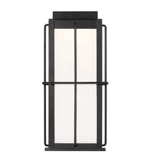 Eurofase 14-in 10W LED Outdoor Lantern, 120V, 270 lm, 3000K, Black