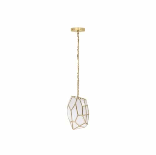 Eurofase 13-in 60W Heera Pendant, 1-Light, E26, 120V, Gold