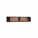 4000W Infrared Heater w/ B7 Plate, Double, 14.4A, 277V, Black
